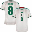 adult & kids Algeria National Soccer Team Uniform 8 Aouar Jersey Home Stadium 2026 White Activewear