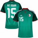 adult unisex Algeria National Soccer Uniform 15 Ait Nouri Jersey Away Stadium 2026 Green Activewear