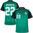 adult unisex Algeria National Soccer Uniform 22 Bennacer Jersey Away Stadium 2026 Green Activewear
