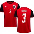 adult & kids Austria National Soccer Team Uniform 3 DANSO Jersey Home Stadium 2026 Red Activewear