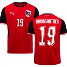 adult & kids Austria National Soccer Uniform 19 BAUMGARTNER Jersey Home Stadium 2026 Red Activewear