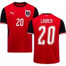 adult & kids Austria National Team Soccer Uniform 20 Konrad Laimer Jersey Home 2026 Red Activewear