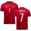 adult & kids Portugal National Soccer Uniform 7 Cristiano Ronaldo Jersey Home 2026 Red Activewear