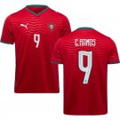 adult & kids Portugal National Soccer Team Uniform 9 Gonçalo Ramos Jersey Home 2026 Red Activewear