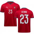 adult & kids Portugal National Soccer Uniform 23 VITINHA Jersey Home Stadium 2026 Red Activewear