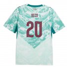 adult & kids Portugal National Soccer Team Uniform 20 Deco Jersey Away Stadium 2026 White Activewear