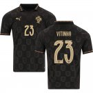 adult & kids Portugal x Eusébio Pantera Negra 23 VITINHA Jersey Special Edition 2026 Black Soccer