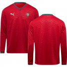 adult & kids Portugal National Soccer Team Uniform Blank Jersey Home Stadium 2026 Red Long-Sleeve