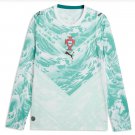 adult & kids Portugal National Soccer Team Uniform Blank Jersey Away Stadium 2026 White Long-Sleeve