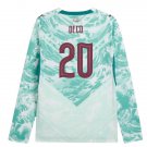 adult & kids Portugal National Soccer Uniform 20 Deco Jersey Away Stadium 2026 White Long-Sleeve