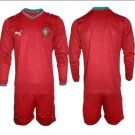adult & kids Portugal National Soccer Uniform Suit Blank Jersey Set Home Stadium 2026 Long-Sleeve