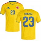 adult & kids Colombia National Soccer Uniform 23 Davinson Sanchez Jersey Home 2026 Yellow Activewear