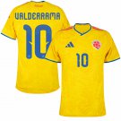 adult & kids Colombia National Soccer Team Uniform 10 Carlos Valderrama Jersey 2026 Home Activewear