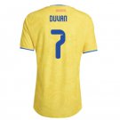 adult & kids Colombia National Soccer Team Uniform 7 Duvan Zapata Jersey Home 2026 Yellow Activewear