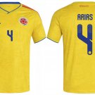 adult & kids Colombia National Soccer Uniform 4 Arias Jersey Home Stadium 2026 Yellow Activewear