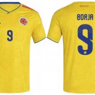 adult & kids Colombia National Soccer Uniform 9 Borja Jersey Home Stadium 2026 Yellow Activewear