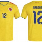 adult & kids Colombia National Soccer Uniform 12 Vargas Jersey Home Stadium 2026 Yellow Activewear