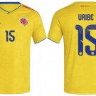 adult & kids Colombia National Soccer Uniform 15 Uribe Jersey Home Stadium 2026 Yellow Activewear