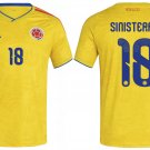adult & kids Colombia National Soccer Team Uniform 18 Sinisterra Jersey Home 2026 Yellow Activewear