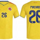 adult & kids Colombia National Soccer Uniform 26 Machado Jersey Home Stadium 2026 Yellow Activewear