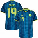 adult & kids Colombia National Soccer Uniform 19 Borre Jersey Away Stadium 2026 Turquoise Activewear