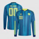 adult & kids Colombia National Soccer Uniform 00 Custom name number Jersey 2026 Away Long-Sleeve
