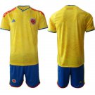 adult & kids Colombia National Soccer Team Uniform Suit Blank Jersey Set Home 2026 Yellow Activewear