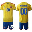 adult & kids Colombia Soccer Uniform Suit 00 Custom name number Jersey Set 2026 Home Activewear