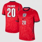 adult & kids England National Soccer Uniform 20 Cole Palmer Jersey Away Stadium 2026 Red Activewear