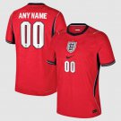 adult & kids England National Soccer Uniform 00 Custom name number Jersey Away 2026 Red Activewear