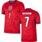 adult & kids England National Soccer Uniform 7 David Beckham Jersey Away Stadium 2026 Activewear