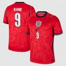adult & kids England National Soccer Uniform 9 Harry Kane Jersey Away Stadium 2026 Red Activewear