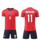 adult & kids England National Soccer Uniform Suit 11 Marcus Rashford Jersey Set Away 2026 Activewear