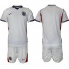 adult & kids England National Soccer Team Uniform Suit Blank Jersey Set Home 2026 White Activewear