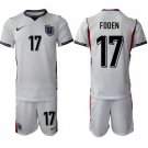 adult & kids England National Soccer Uniform Suit 17 Phil Foden Jersey Set Home 2026 Activewear