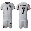 adult & kids England National Soccer Uniform Suit 7 David Beckham Jersey Set Home 2026 Activewear