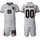adult & kids England Soccer Uniform Suit 00 Custom name number Jersey Set Home 2026 White Activewear