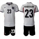 adult & kids England National Soccer Uniform Suit 23 HENDERSON Jersey Set Home 2026 White Activewear