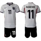 adult & kids England National Soccer Uniform Suit 11 Marcus Rashford Jersey Set Home 2026 Activewear