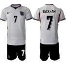 adult & kids England National Soccer Uniform Suit 7 David Beckham Jersey Set Home 2026 Activewear