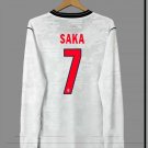 adult unisex England National Soccer Uniform 7 Bukayo Saka Jersey Home Stadium 2026 Long-Sleeve
