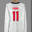 adult unisex England National Soccer Uniform 11 Phil Foden Jersey Home Stadium 2026 Long-Sleeve