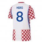 adult & kids Croatia National Soccer Uniform 8 Nikola Moro Jersey Home Stadium 2026 Red Activewear