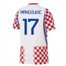 adult & kids Croatia National Soccer Uniform 17 Mario Mandzukic Jersey Home 2026 Red Activewear