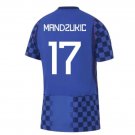 adult & kids Croatia National Soccer Uniform 17 Mario Mandzukic Jersey Away Stadium 2026 Activewear