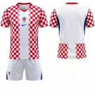 adult & kids Croatia National Soccer Team Uniform Suit Blank Jersey Set Home 2026 Red Activewear