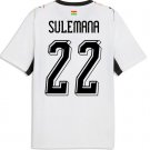 adult unisex Ghana National Soccer Uniform 22 Kamaldeen Sulemana Jersey Home 2026 White Activewear
