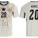 adult unisex Ghana National Soccer Uniform 20 Mohammed Kudus Jersey Home Stadium 2026 Activewear