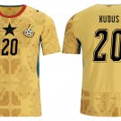 adult unisex Ghana National Soccer Uniform 20 Mohammed Kudus Jersey Away Stadium 2026 Activewear