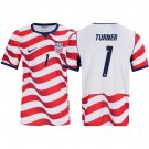 adult & kids USA National Soccer Team Uniform 1 Matt Turner Jersey Home Stadium 2026 Red Activewear